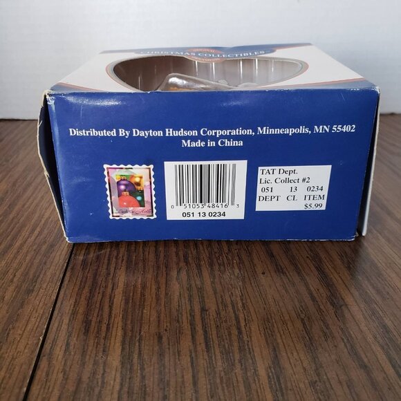 Vintage Daytons Christmas Collectibles 1998 Cat In Basket MIB - Picture 6 of 6